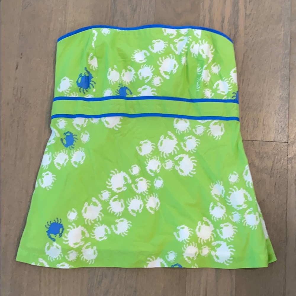 Lilly Pulitzer strapless top